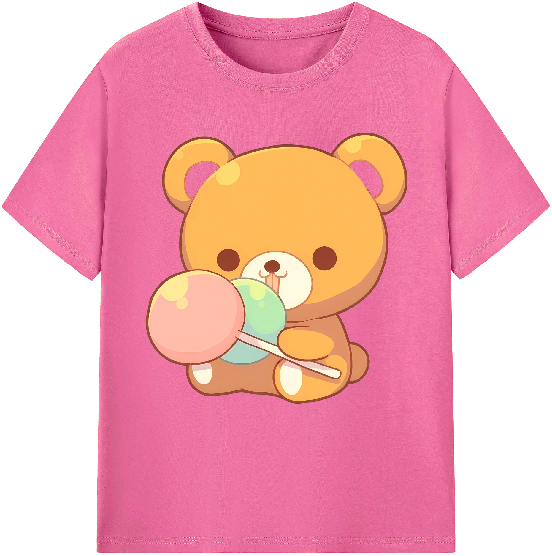 （画像用） リラックマ リラックマ キイロイトリ Rilakkuma Korilakkuma Kiiroitori レディースカジュアルプリントTシャツ（綿100％）